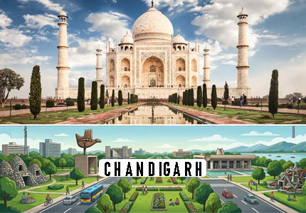 Chandigarh to Agra Taxi Service