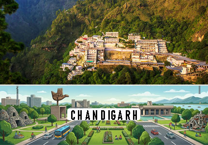 Chandigarh to Katra Taxi Service