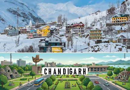 Chandigarh to Manali Taxi Service