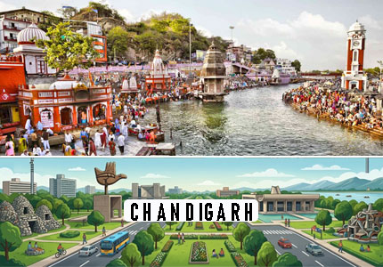 Chandigarh to Haridwar Taxi Service